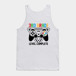 3rd Grade Level Complete Gamer Boys Graduation Gifts Tank Top